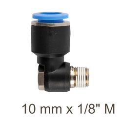 AIRCRAFT Swivel Elbow Pu 10mm X 1/8' M